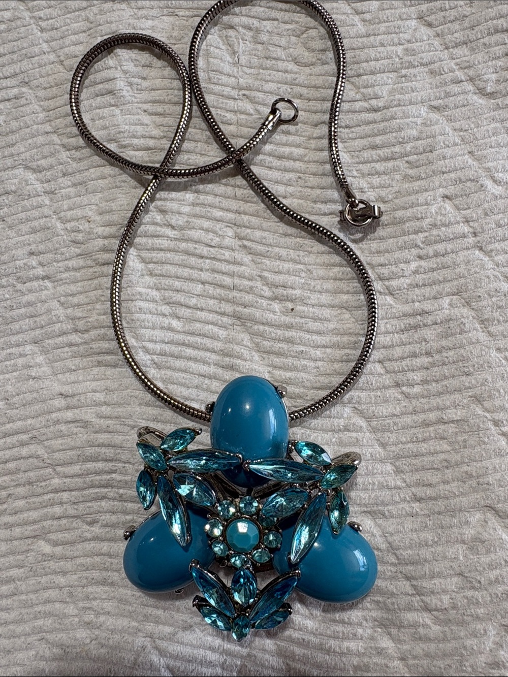 Turquoise Teardrop Statement Necklace - Women Jewelry